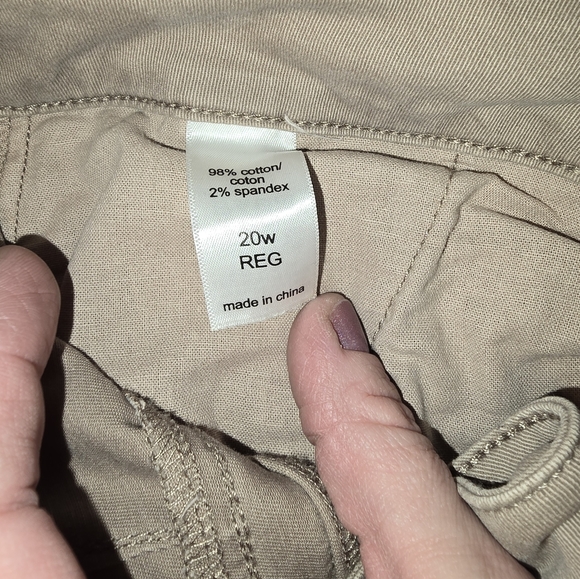 Maurices tan slacks, straight leg, size 20W,  $10 - Picture 3 of 3